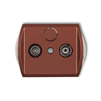 KARLIK TREND 9G12P  Gniazdo abonenckie RTV przelotowego 12dB