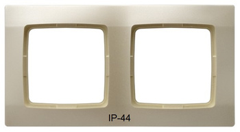 OSPEL KARO RH-2S/42 Ramka podwójna do łączników IP-44