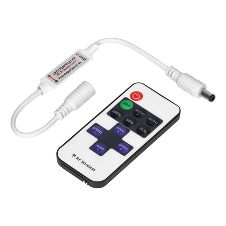 Bezprzewodowy sterownik do taśm LED z pilotem, 11 przycisków, 12V, 6A, 72W