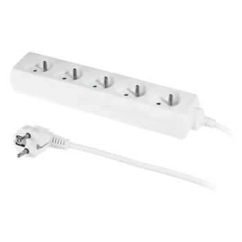 Plastrol Przedłużacz z pięciokrotnym gn. ECO 5X2p+z 10A 1,5m W-97486