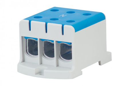 F-ELEKTRO F2.0319 LZ Listwa zaciskowa w korpusie ZU 1-torowa 3x95/3x95mm2-niebieska