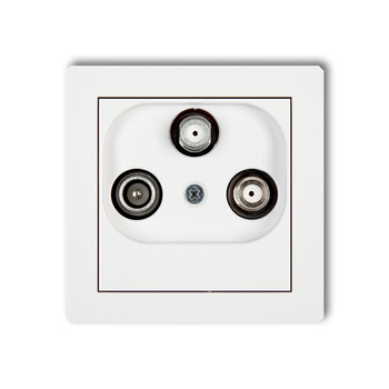 KARLIK DECO 25DGSN  Gniazdo abonenckie 2 wyjścia SAT + TV