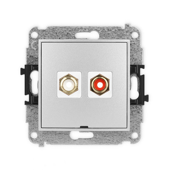 KARLIK ICON 7IGRCABO-2  Gniazdo podwójne RCA