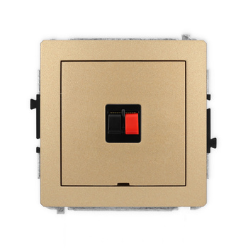 KARLIK DECO 8DGGBO-1  Gniazdo głośnikowe pojedyńcze