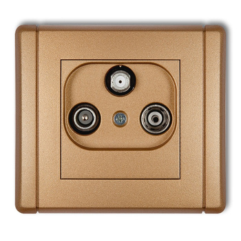 KARLIK FLEXI 8FGST  Gniazdo abonenckie RTV-SAT końcowe (2 wejścia antenowe)