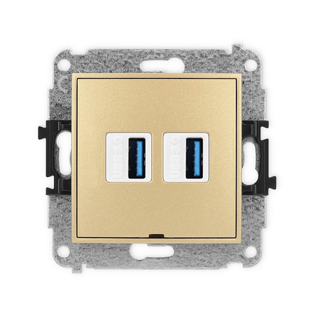KARLIK ICON 29IGUSBBO-6  Gniazdo podwójne 2xUSB A-A 3.0
