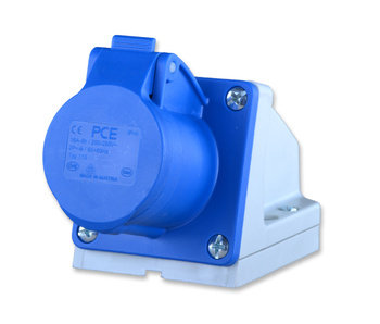 Pce 113-6k gniazdo stałe 16a 230v 3p kempingowe ip 44 2p+z
