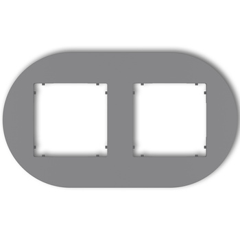 KARLIK MINI 27MRTO-2 Ramka uniwersalna podwójna okrągła z tworzywa