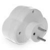 Plastrol R-270WS Rozgałęźnik podwójny z wyłącznikiem 2x2P+Z 16A W-01144