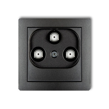 KARLIK DECO 11DGMV  Gniazdo multimedialne 3F DATA (Vectra)