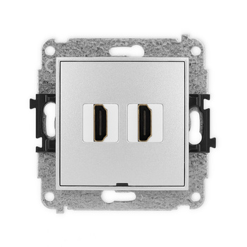KARLIK MINI 7MHDMIBO-4  Gniazdo podwójne HDMI 2.0