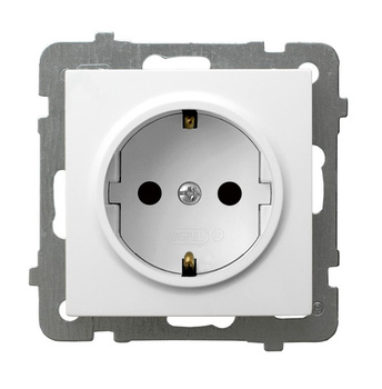 Ospel as GP-1GS/m/00 Gniazdo pojedyncze z uziemieniem schuko