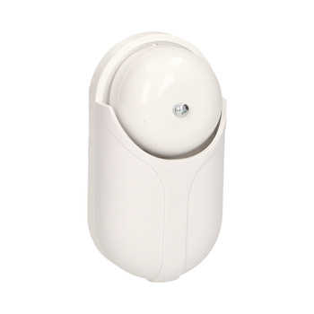 Dzwonek elektromechaniczny jednotonowy STANDARD BIS (czaszowy) 230V, biały