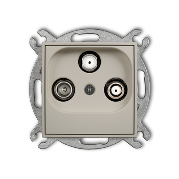 KARLIK ICON 60IGSN Mechanizm gniazda abonenckiego 2 wyjścia SAT + TV