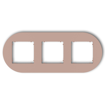 KARLIK MINI 62MRTO-3 Ramka uniwersalna potrójna okrągła z tworzywa