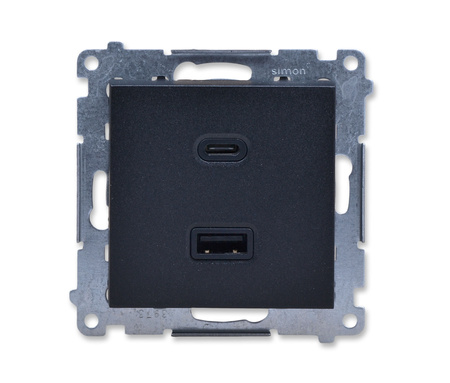 Kontakt Simon55 tec2ca.01/149 ładowarka usb podwójna typ a+c