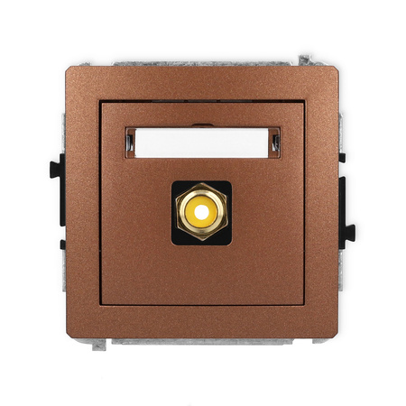 KARLIK DECO 9DGRCA-1 Gniazdo pojedyńcze RCA (typu cinch - żółty