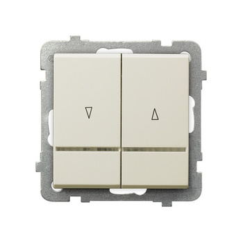 OSPEL SONATA ŁP-7RBS/m/27 Łącznik żaluzjowy podświetlany z blokadą