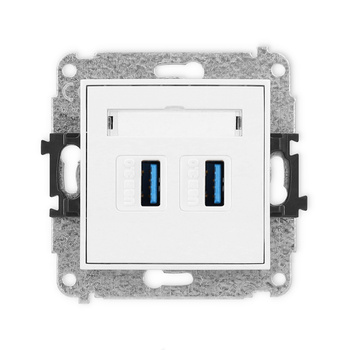 KARLIK ICON IGUSB-6  Gniazdo podwójne 2xUSB A-A 3.0