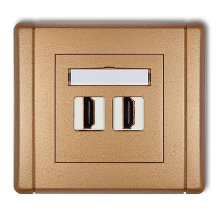 KARLIK FLEXI 8FHDMI-2  Gniazdo podwójne HDMI 2.0