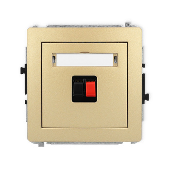 KARLIK DECO 29DGG-1  Gniazdo głośnikowe pojedyńcze