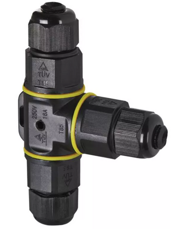 MUFA KONEKTOR KABLOWY ZŁĄCZE T TRÓJNIK IP68 3x 2,5