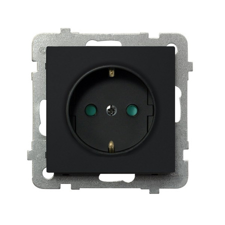 OSPEL SONATA GP-1RSP/m/33 Gniazdo pojedyncze schuko z przesłonami torów