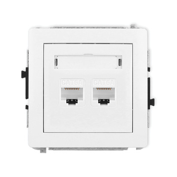 KARLIK DECO DGK-8  Gniazdo komputerowe podwójne 2xRJ45