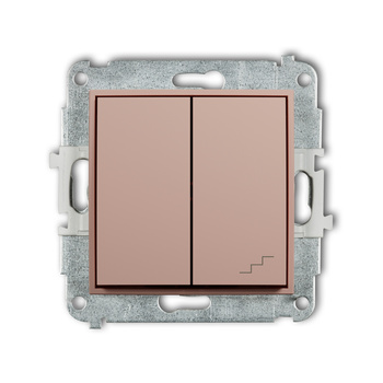 KARLIK ICON 62IWP-10.1 Mechanizm łącznika jednobiegunowego ze schodowym (wspólne zasilanie)