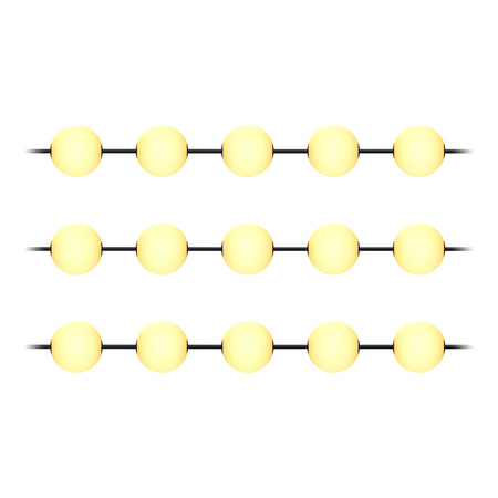 Girlanda oświetleniowa, 15 x 1W, 15 x 60lm, 2500K, 10,5m
