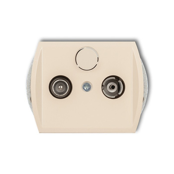 KARLIK TREND 1G15P  Gniazdo abonenckie RTV przelotowego 15dB