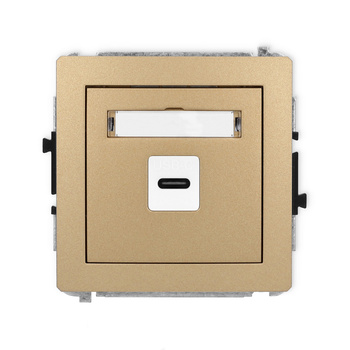 KARLIK DECO 8DGUSB-7  Gniazdo pojedyńcze  1xUSB C-C