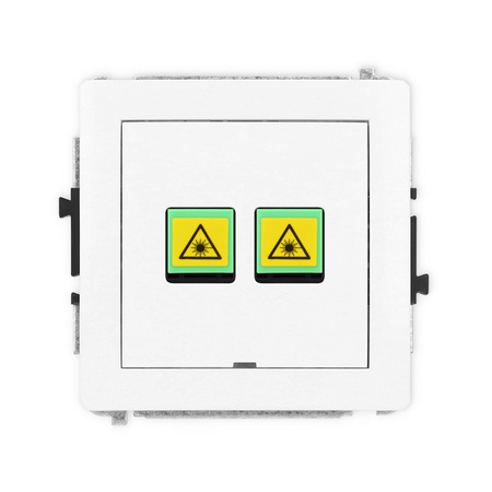 KARLIK DECO DGOPBO-2 Gniazdo światłowodowe optyczne podwójne  bez pola opisowego
