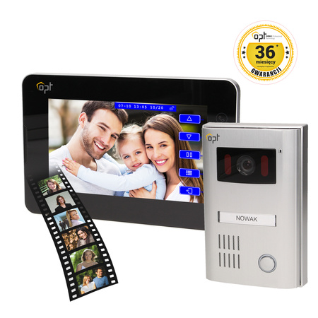 Zestaw wideodomofonowy 2-żyłowy, TEXTUS MEMO 7"