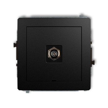 KARLIK DECO 12DGFBO-1  Gniazdo antenowe pojedyńcze  typu F (SAT) niklowany