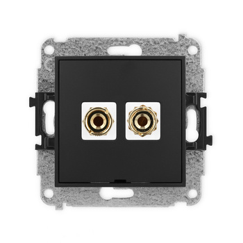 KARLIK ICON 12IGGBO-3  Gniazdo głośnikowe pojedyńcze