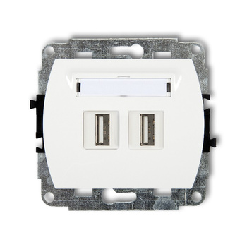 KARLIK TREND GUSB-6  Gniazdo podwójne 2xUSB A-A 3.0