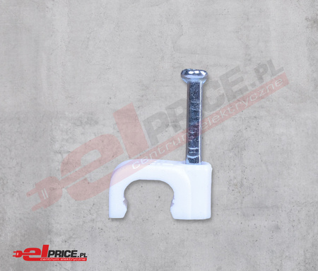 Uchwyt kablowy flop 7/5 płaski ydyp 2x1,5 100szt