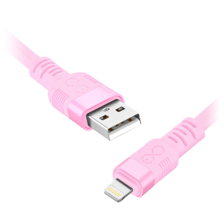 Kabel USB-A - Lightning eXc WHIPPY Pro, 0.9M, 29W, szybkie ładowanie, kolor mix pastelowy