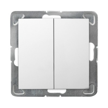 OSPEL IMPRESJA Łącznik podwójny, zwierny ŁP-17Y/m/00 biały