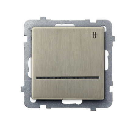 OSPEL SONATA NOWE SREBRO ŁP-4RMS/m/44 Łącznik krzyżowy z podświetleniem niebieskim