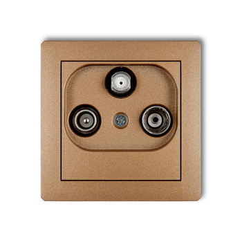 KARLIK DECO 8DGST  Gniazdo abonenckie RTV-SAT końcowego (2 wejścia antenowe)