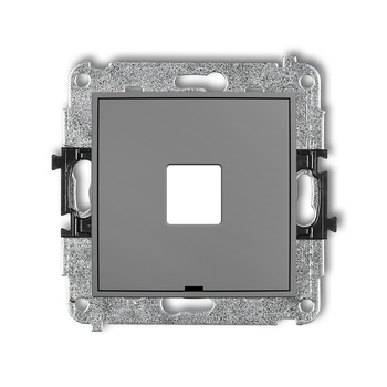 KARLIK ICON 27IGMBO-1P  Gniazdo multimedialne pojedynczego bez modułu