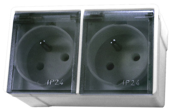 OSPEL LAMBDA GNH-2LZ/00/d Gniazdo podwójne z uziemieniem