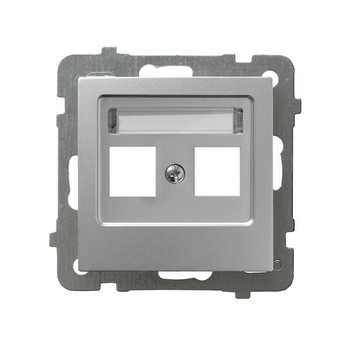 Ospel as GPK-2G/p/18 Obudowa gniazda podwójnego typu Keystone prosta