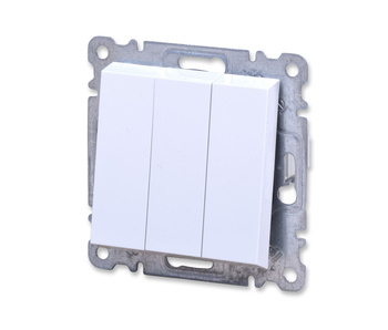 Hager lumina wl0070 łącznik 3-klawiszowy 3p potrójny