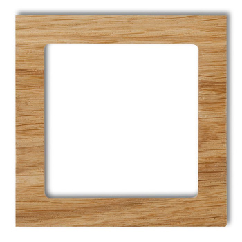 KARLIK DECO DRD-1F Ramka uniwersalna pojedyncza - drewno (dąb)