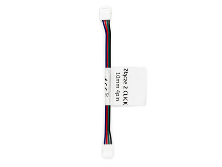 LED line® złączka do taśm LED CLICK CONNECTOR podwójna 10 mm 4 PIN z przewodem