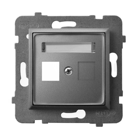 Ospel aria GPK-1U/p/70 Obudowa gniazda pojedynczego typu Keystone prosta