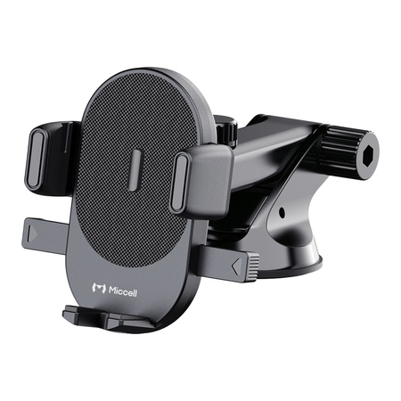 Uchwyt samochodowy Miccell VQ-CH09, szyba/kokpit, zaciskowy, czarny
